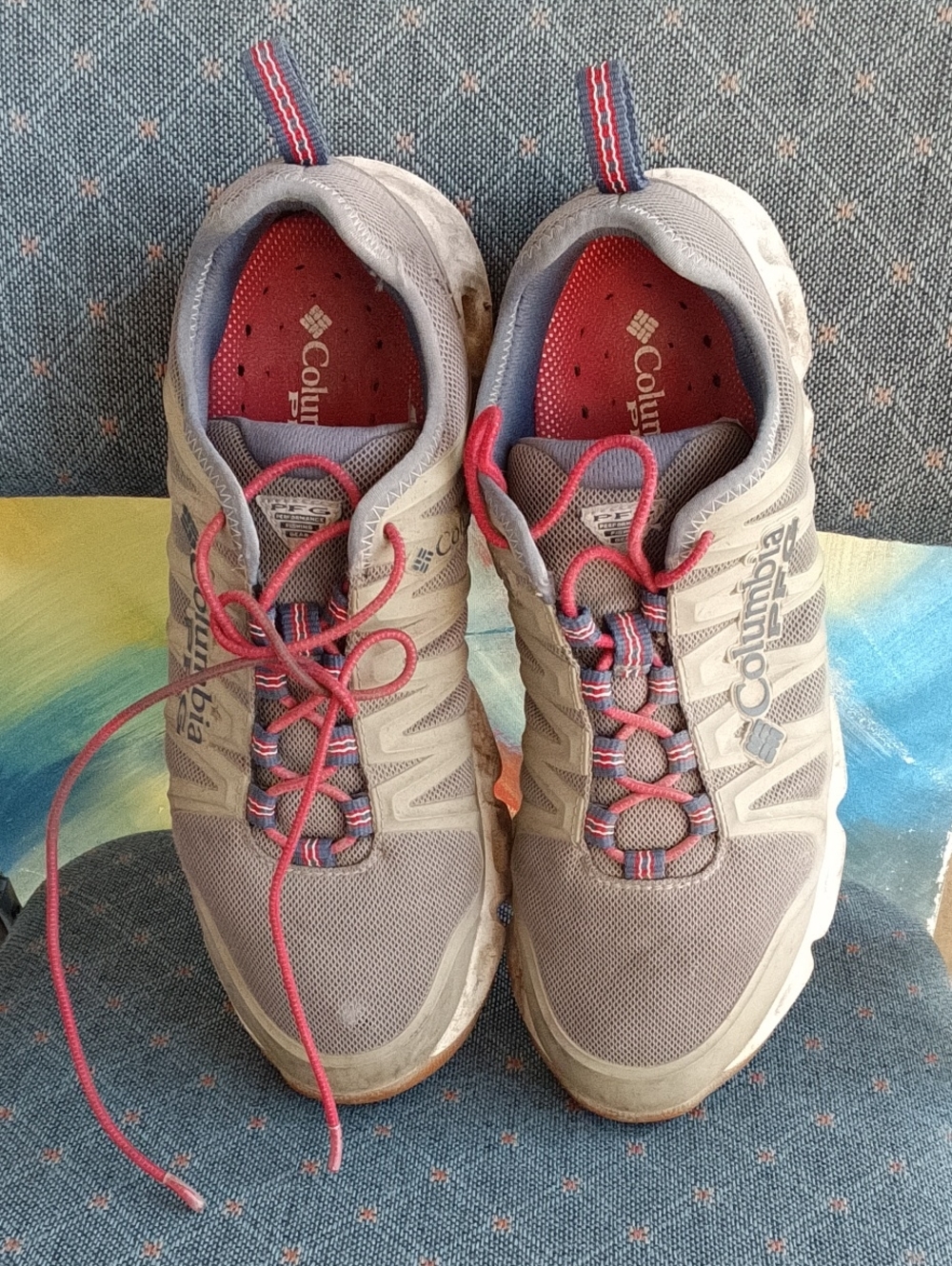Columbia Women's Gray and Pink Trail Running Shoes